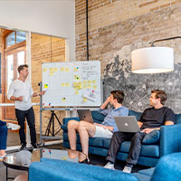 widok prezentacji dla małej grupy